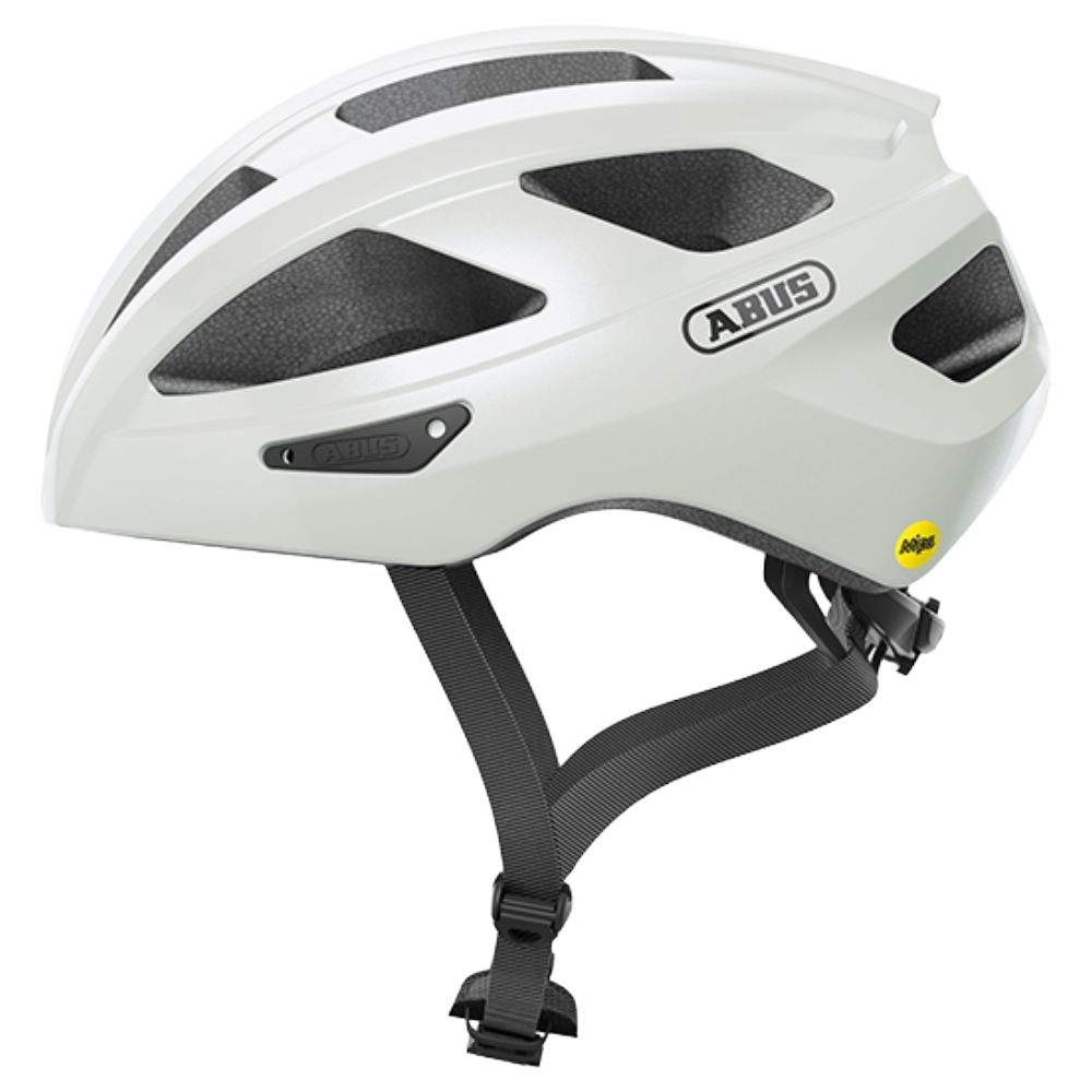 Abus Macator Pearl White Cycling Helmet