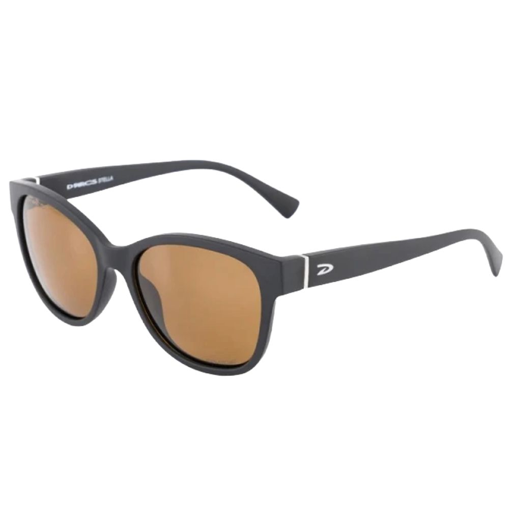 Darcs Stella Sunglasses Matte Black Polarized Brown