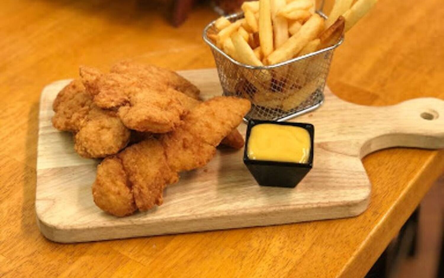 Chicken Fingers With Small French Fries