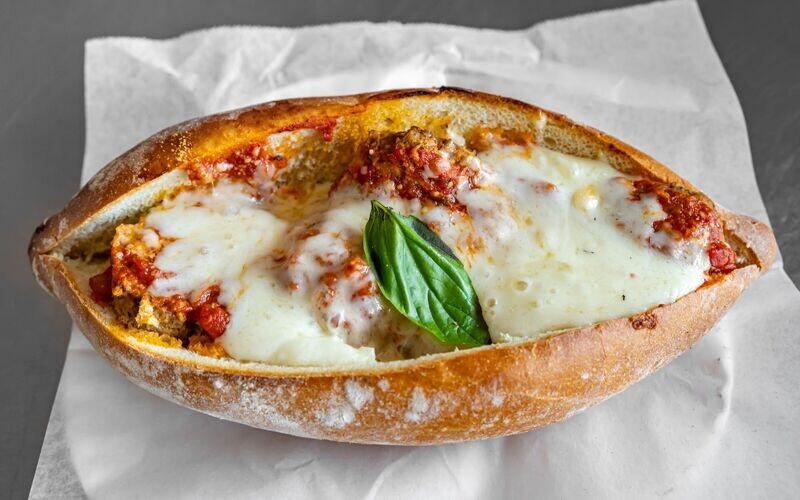 Meatball Parmesan Sandwich