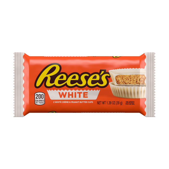 REESE&#39;S Peanut Butter Cup White Creme 1.39 oz. Standard Bar