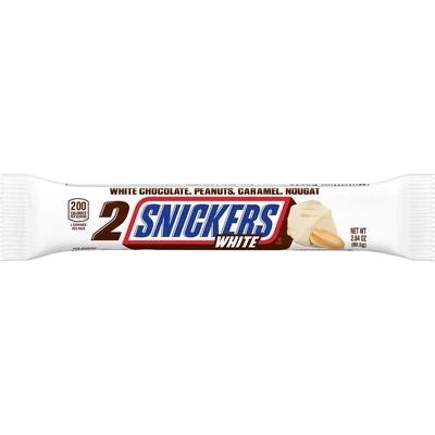 Snickers White Chocolate Share Size Candy Bar, 2.84 Oz