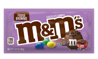 M&amp;M&#39;s Fudge Brownie Chocolate Candy 1.41oz