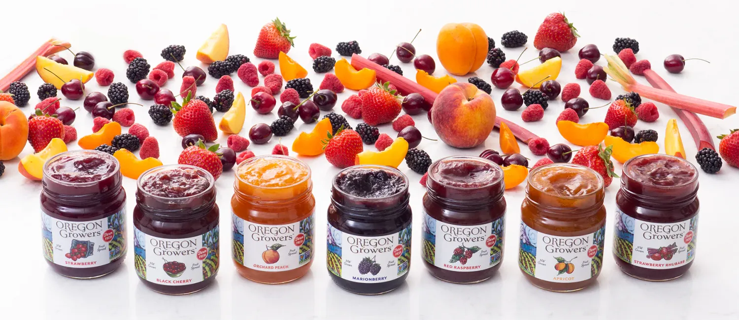 Oregon Growers Jam - 12oz Glass Jar (3 Pack)