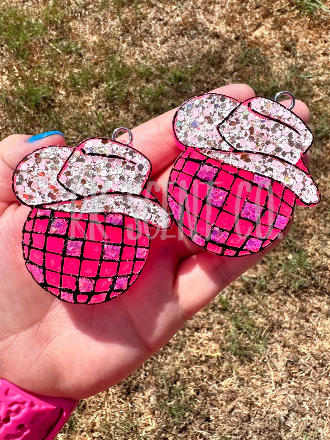 Cowboy Disco Ball Vent Clips