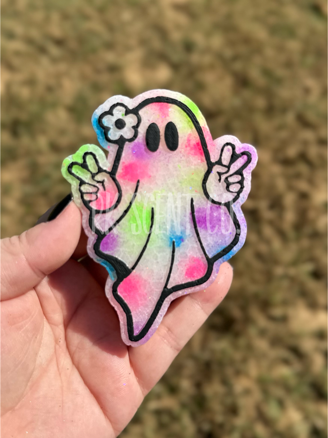 Groovy Tie Dye Ghost