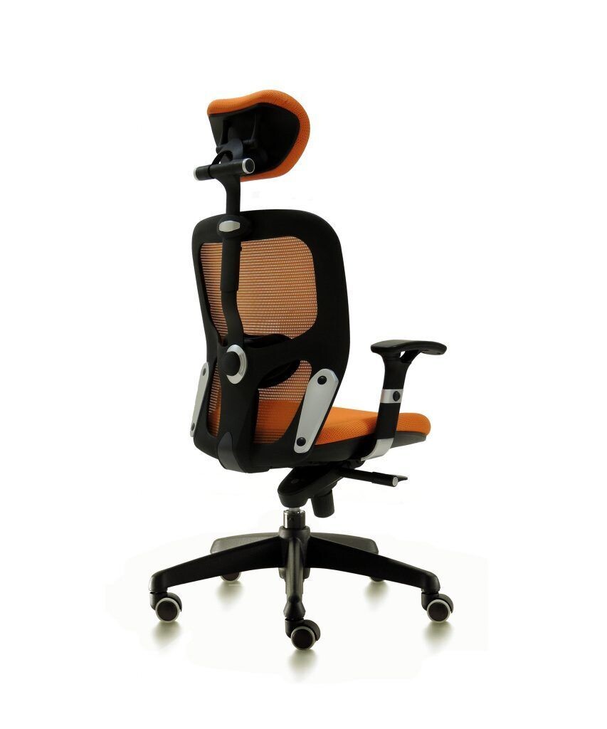 SILLA BOSTON CON CABECERO ERGONÓMICA NARANJA