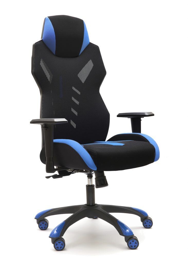 SILLA GAMING GALAXY AZUL-NEGRA. BRAZOS REGULABLES EN ALTURA.
