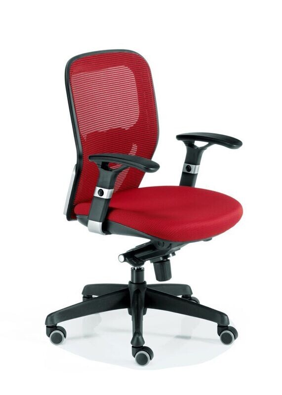 SILLA BOSTON SIN CABECERO ERGONÓMICA ROJA
