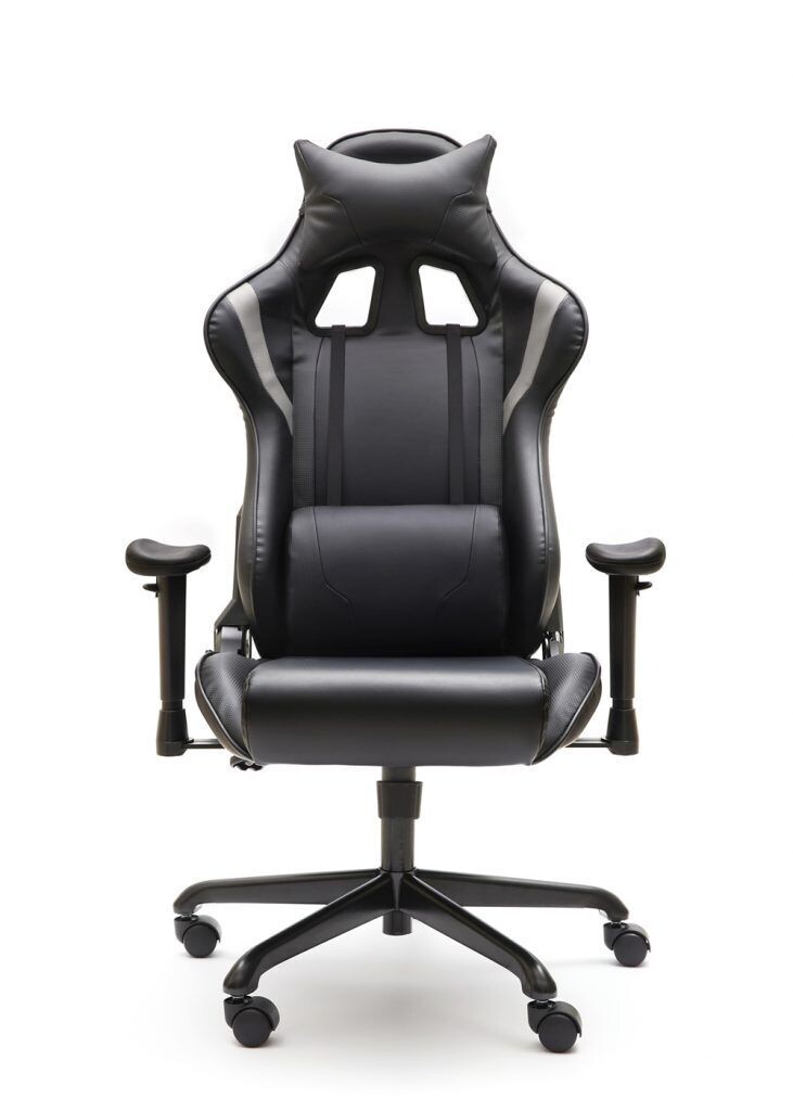 SILLA GAMING MAGNUM NEGRA. BRAZOS REGULABLES EN ALTURA.