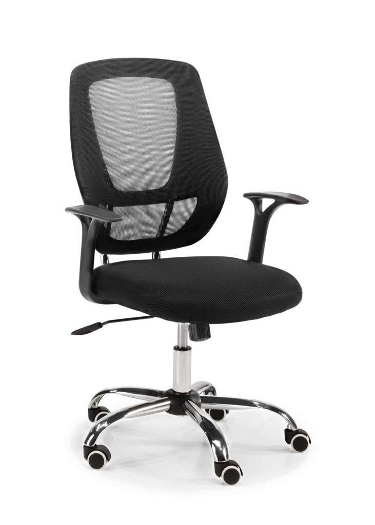 SILLA GÉNOVA GIRATORIA NEGRA
