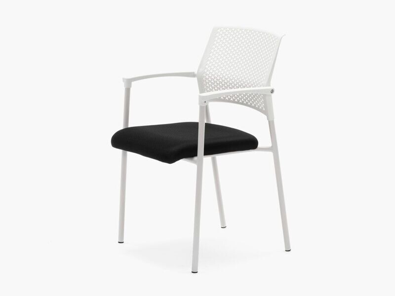 SILLA MANILA FIJA BLANCA