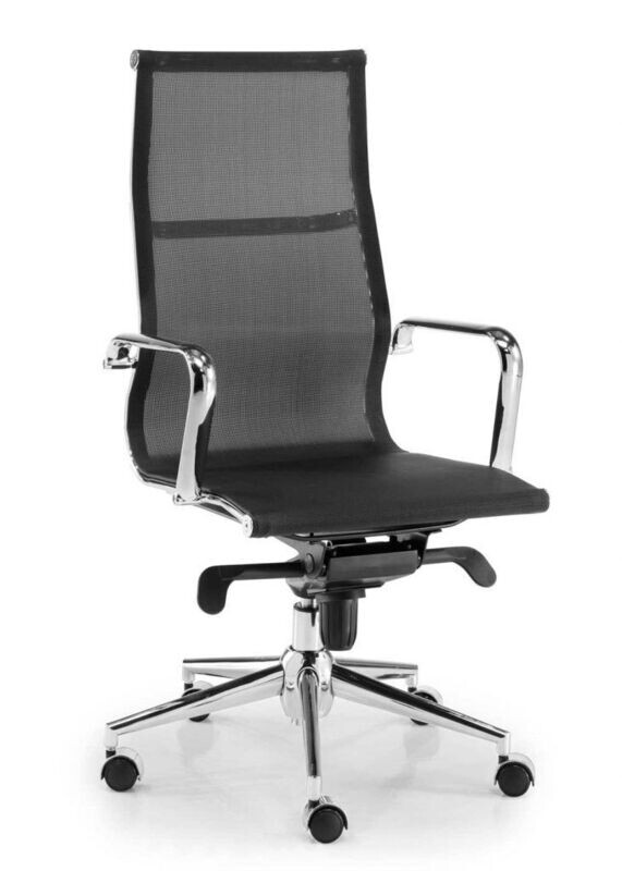SILLON BERLIN RESPALDO ALTO NEGRO