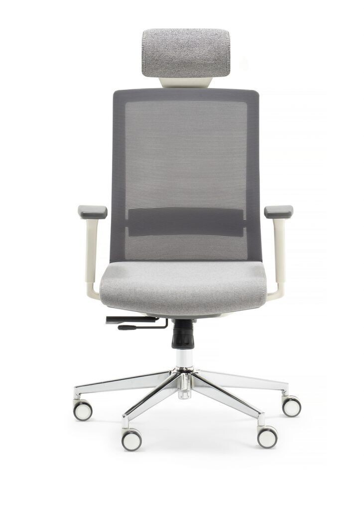 SILLA NIZA BLANCA, SISTEMA SINCRO, BRAZOS 3D,