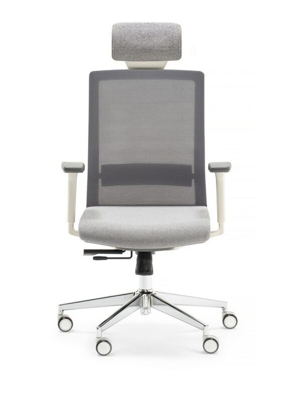 SILLA NIZA BLANCA, SISTEMA SINCRO, BRAZOS 3D,