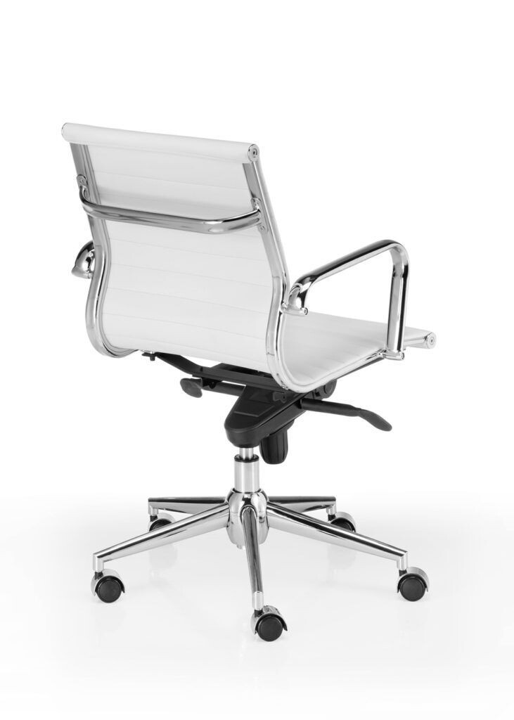 SILLON LONDRES PATIN, RESPALDO BAJO BLANCO