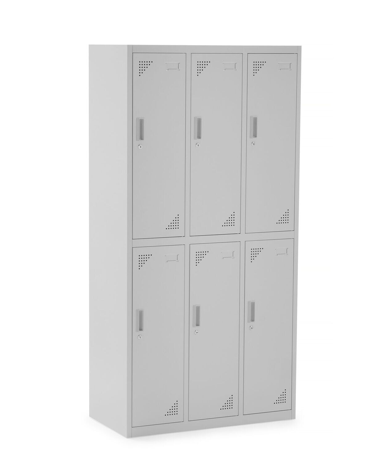 TAQUILLA METÁLICA 3 MÓDULOS - 6 PUERTAS 900x450x1800. GRIS.