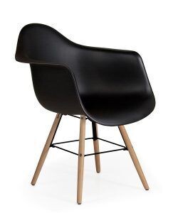 SILLA RIGA FIJA NEGRA