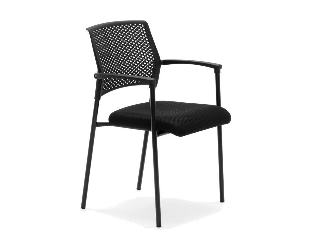 SILLA MANILA FIJA NEGRA
