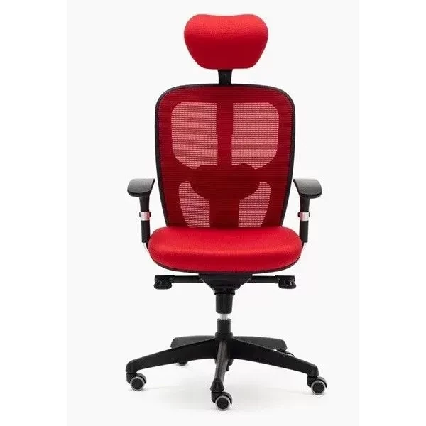 SILLA BOSTON CON CABECERO ERGONÓMICA ROJA