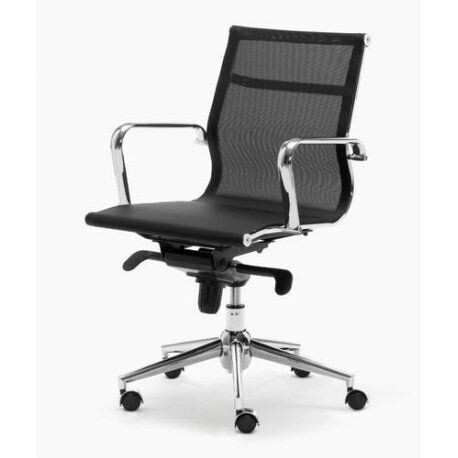 SILLON BERLIN RESPALDO BAJO NEGRO