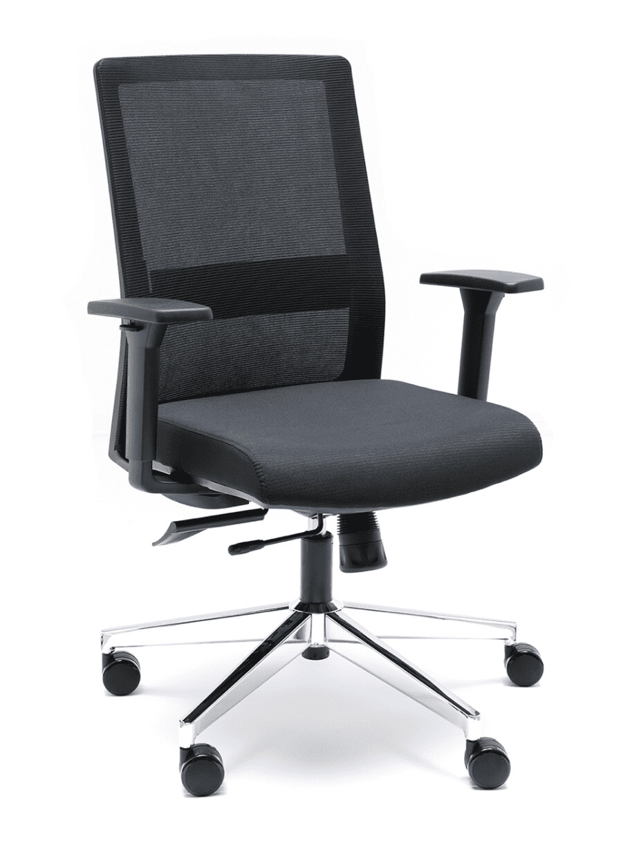 SILLA NIZA NEGRA, SISTEMA SINCRO, BRAZOS 1D,