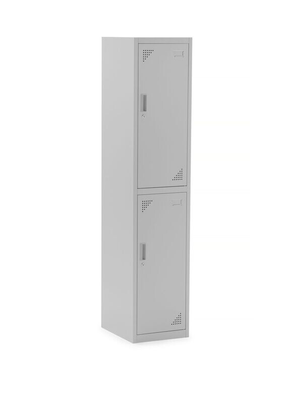 TAQUILLA METÁLICA 1 MÓDULO - 2 PUERTAS 380x450x1800. GRIS.