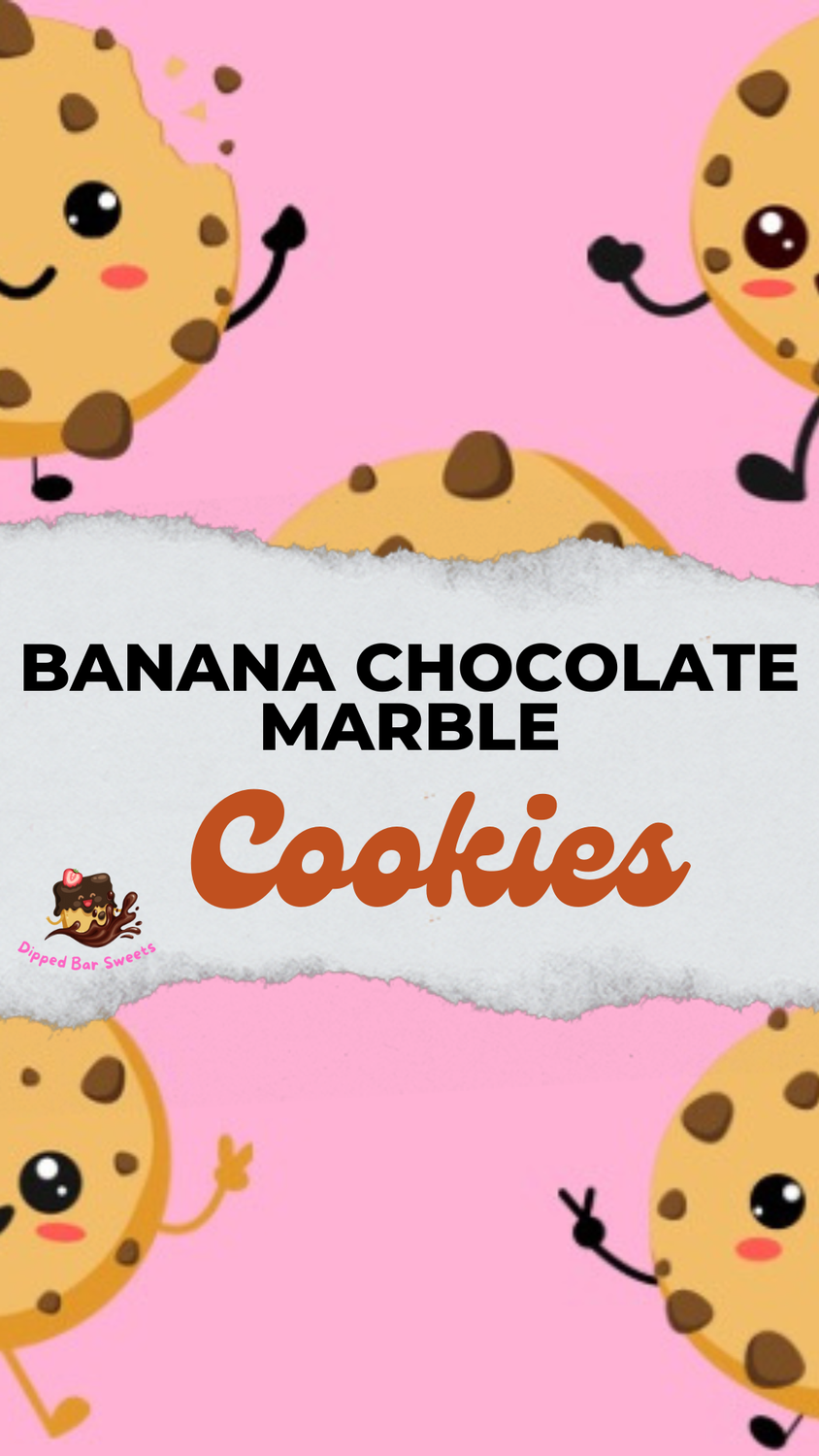 Banana Chocolate Marble Cookies