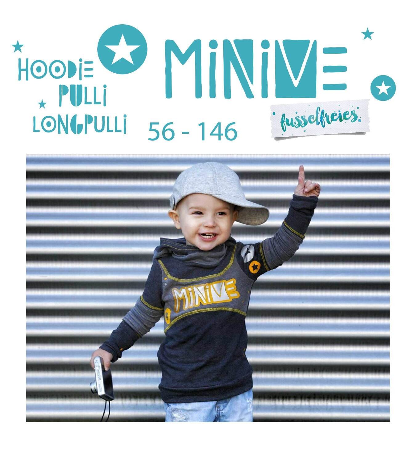 eBook&quot;MiniMe&quot; - Hoodie / Pulli Gr. 56 - 146 digitales Schnittmuster zum Druck im A4 und A0 Format (ohne Layer) ohne Nahtzugaben