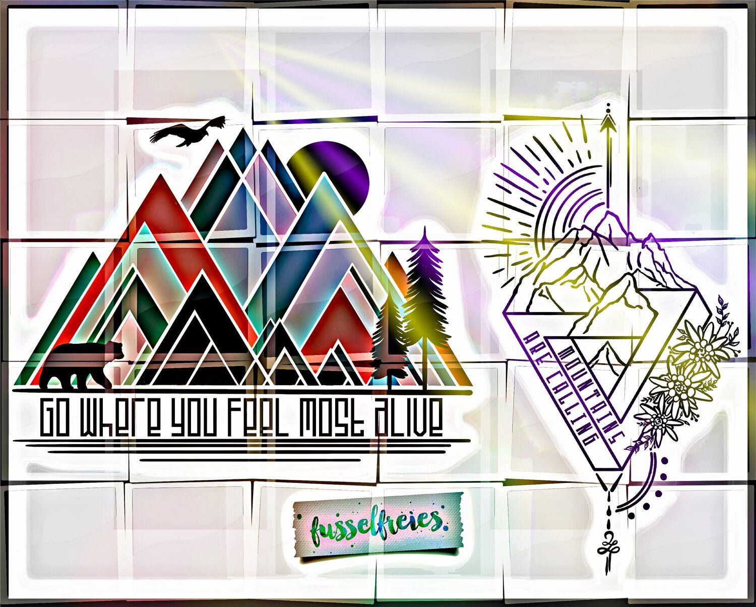 In den Bergen Vol4 Plotterdatei DXF SVG von Fusselfreies (aus Adventskalender 2021)