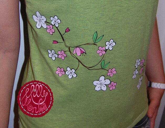 Design Kirschblüten Blume Cherry Blossom Plotterdatei DXF SVG Cutting file Silhouette Cameo Portrait Fusselfreies