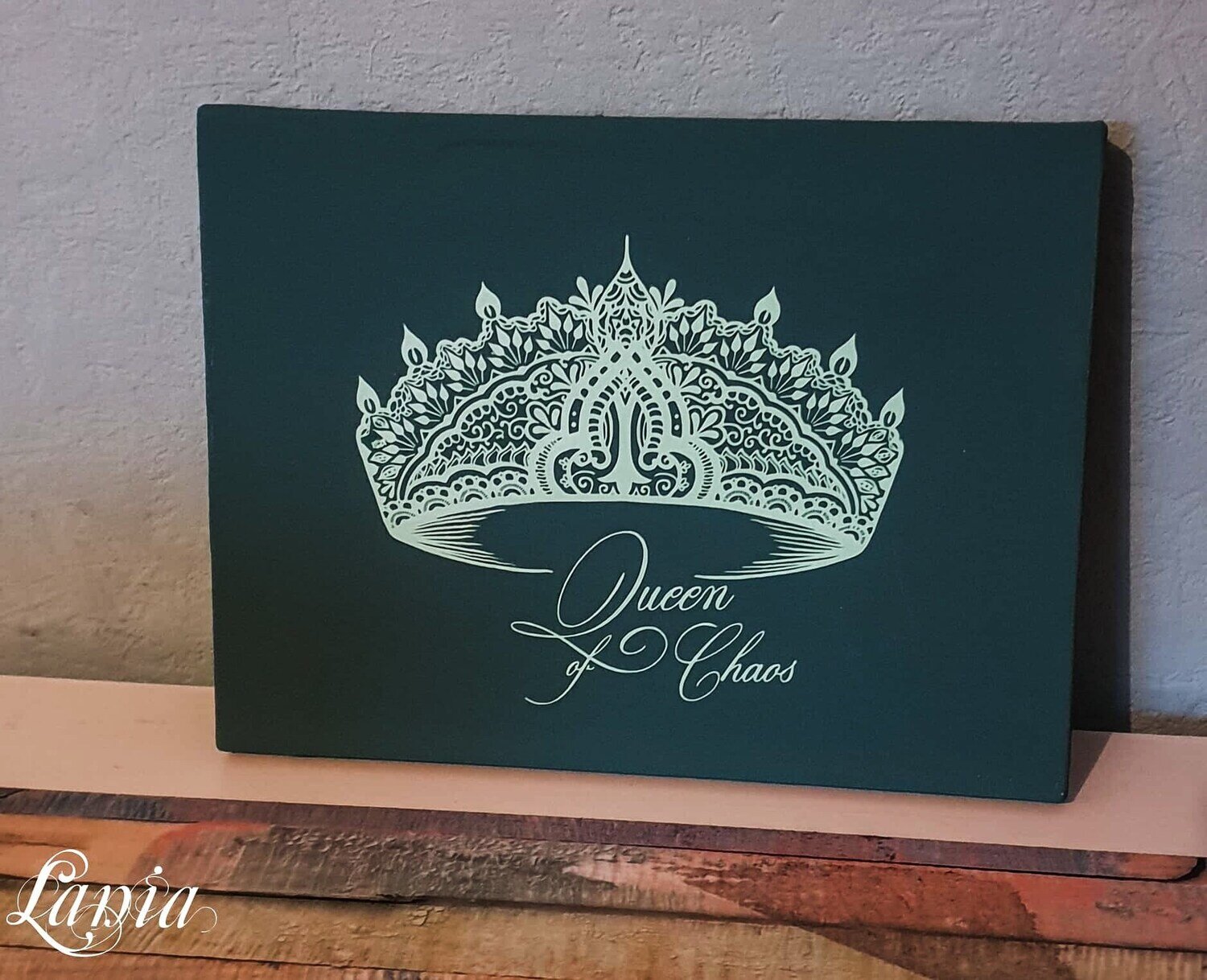 Queen Of Chaos Krone Crown Diadem Prinzessin Design  Mandala Plotterdatei DXF SVG Fusselfreies