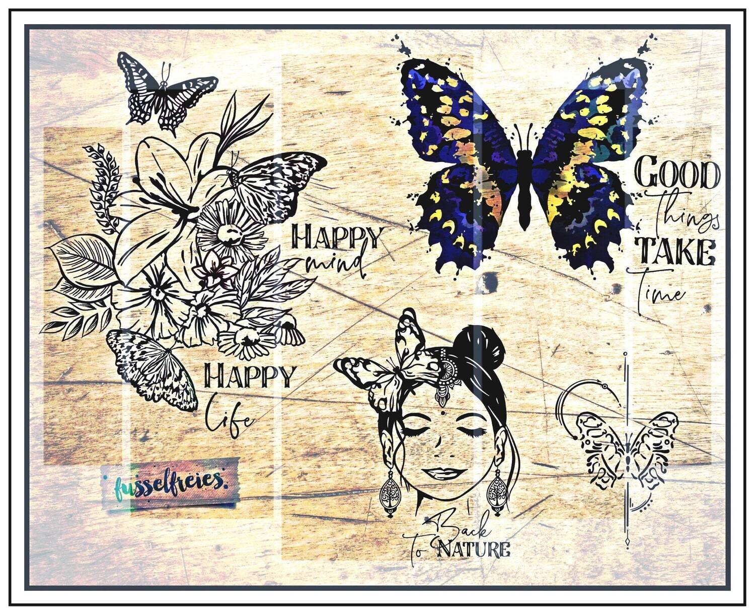 Schmetterlinge Vol5 Design  von Fusselfreies
