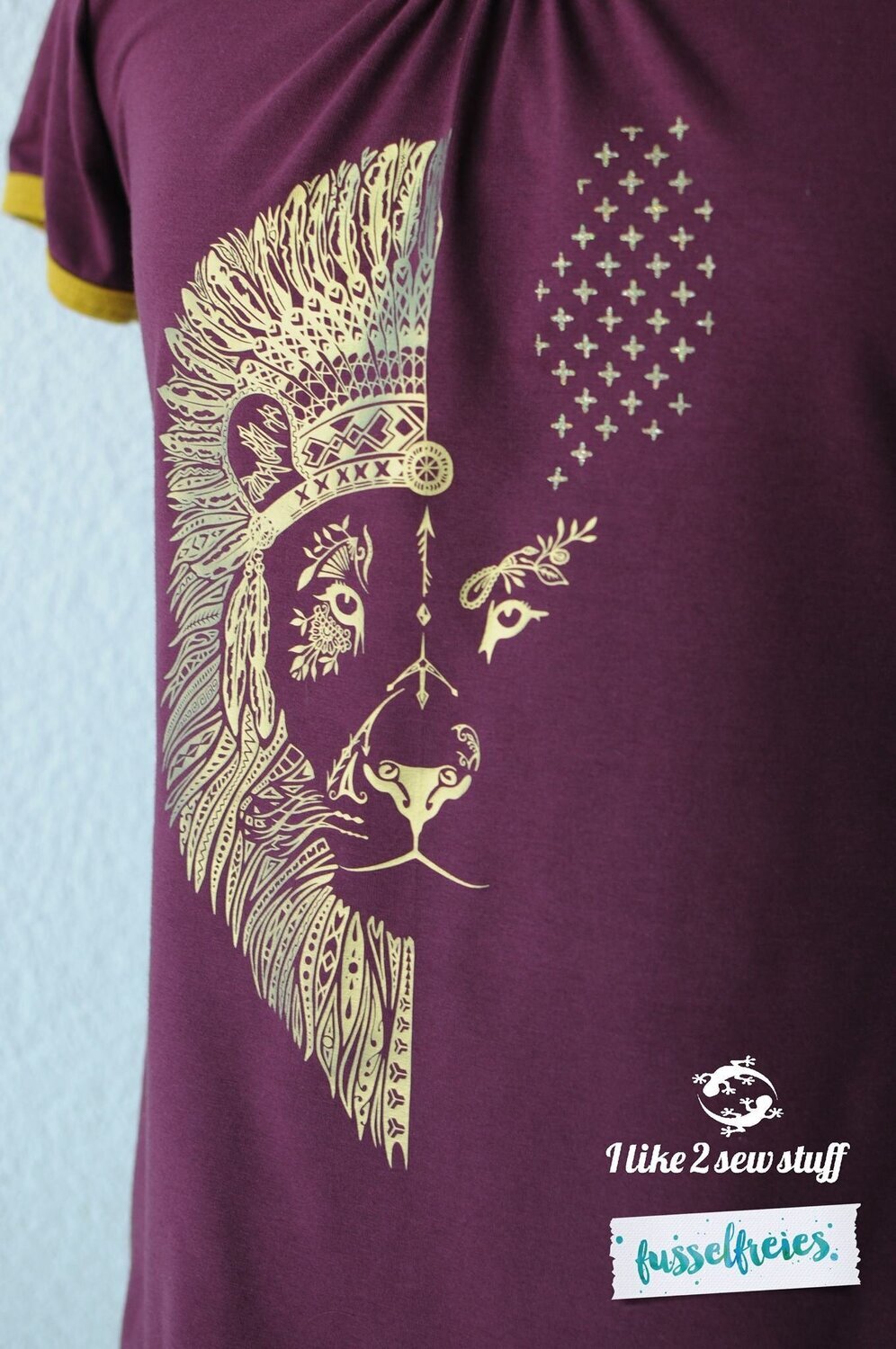 Boho Löwe Plotterdatei Plottervorlage DXF SVG Fusselfreies