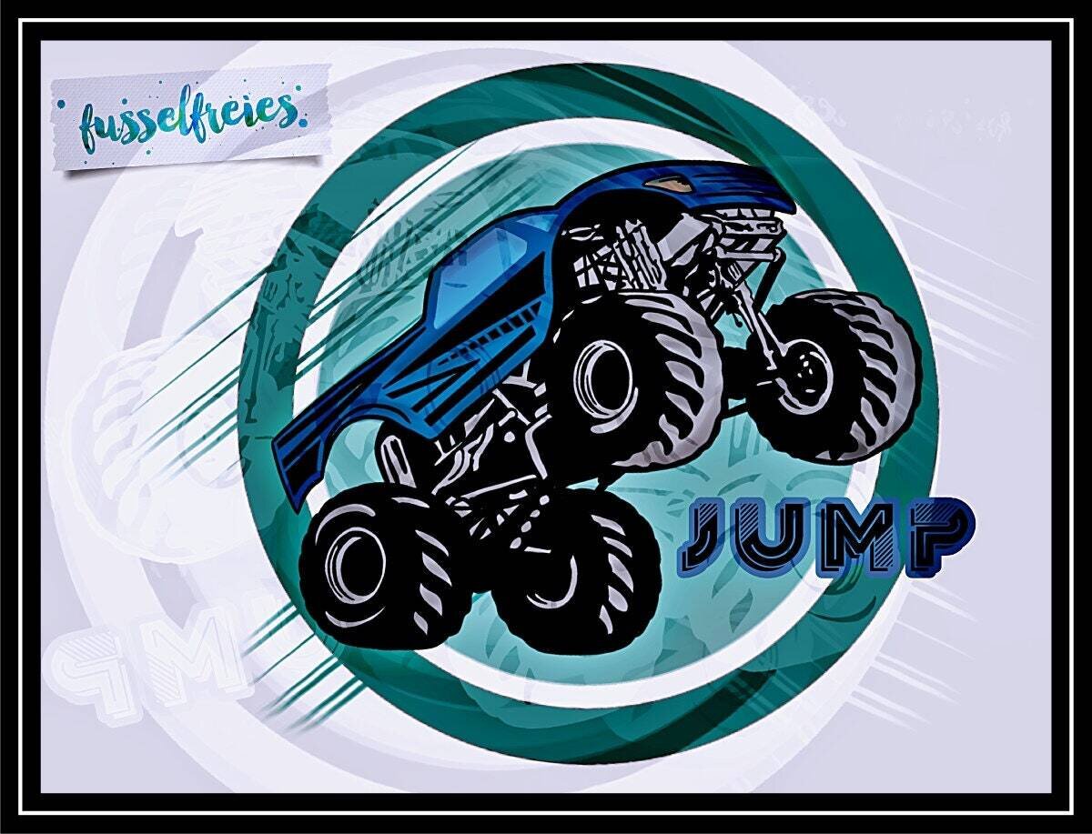 Monster Truck Vol2  Design Plotterdatei Plottervorlage DXF SVG Fusselfreies aus dem Adventskalender 2018