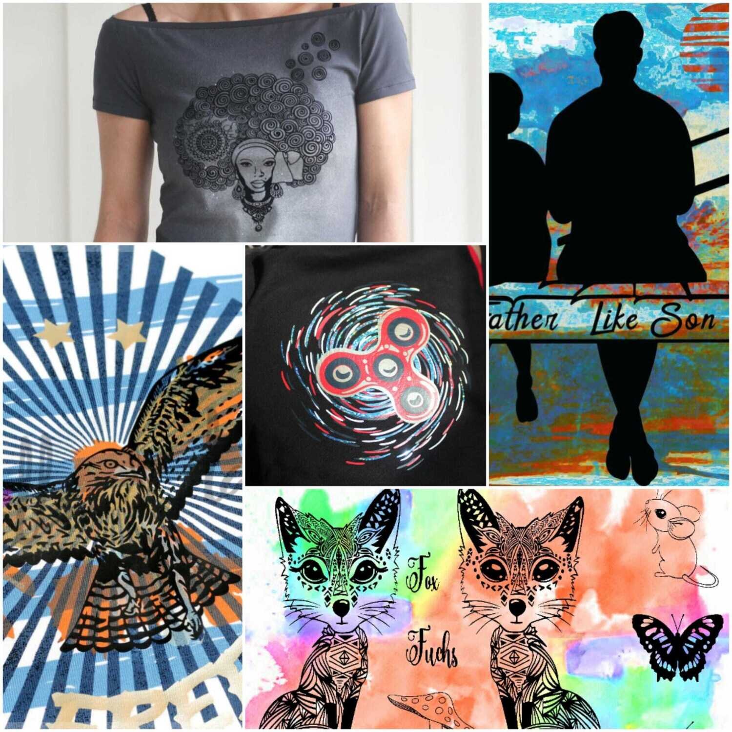 Design Megapack Mai 2017 Plotterdatei DXF SVG Fusselfreies Boho Fuchs Fidget Afrika Hand Spinner Adler Falke Afro Angeln Vater Sohn Tochter Maus