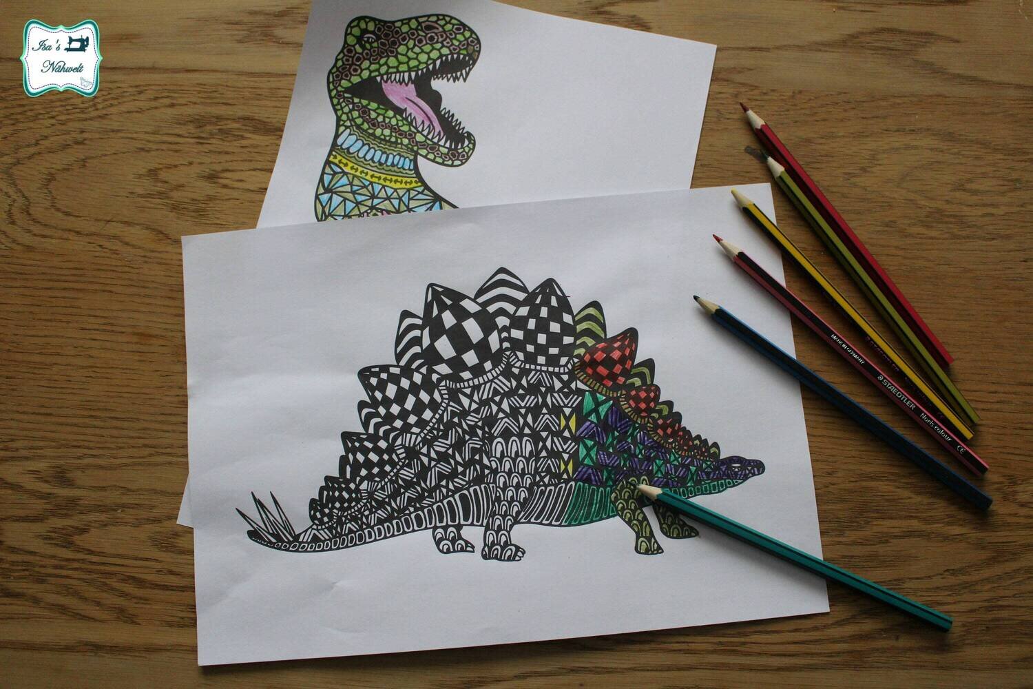 Design STEGOSAURUS Plotterdatei DXF SVG Design Dinosaurier