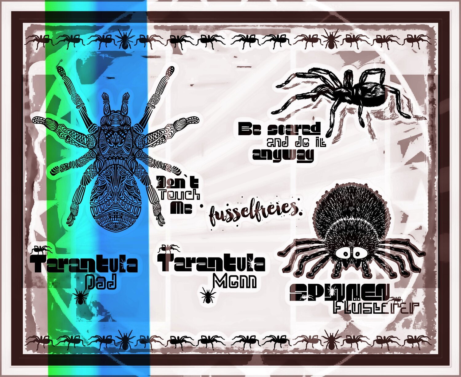 Tarantula - Vogel Spinne - Spinnen Plotterdatei DXF SVG.von Fusselfreies