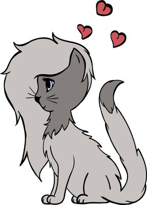 Design CLASSY CAT Plotterdatei DXF SVG Fusselfreies Design Katze Kätzchen