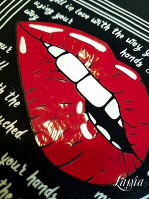 Design Hot Lips Lippen Kussmund Plotterdatei DXF SVG Fusselfreies