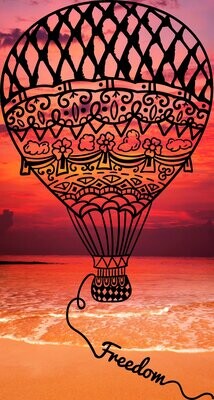Heißluftballon Plotterdatei Plottervorlage DXF SVG Ballon Fusselfreies