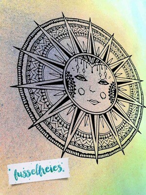 MANDALA SONNE Plotterdatei Plottervorlage DXF SVG Fusselfreies Design Sonne aus Fusselfreies Adventskalender 2017