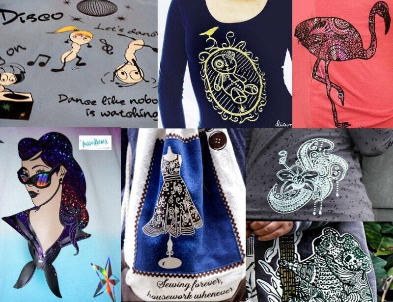 Design Megapack Oktober 2016 (99 Motive) Plotterdatei DXF SVG Fusselfreies Rockabilly Orchidee Flamingo Koala Voodoo Halloween Gespenst Rock&#39;n Roll Nähen