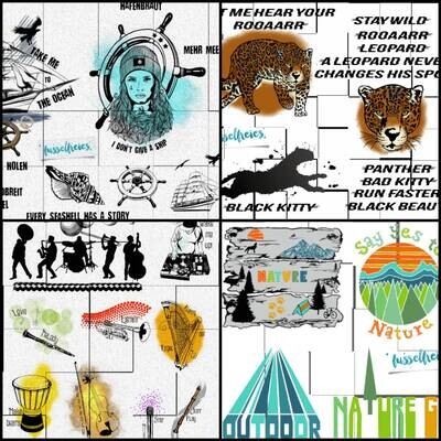 Design Megapack April 2018 Plotterdatei DXF SVG Fusselfreies