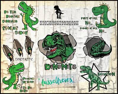Tyrannosaurus Rex (T-Rex) Vol2 Plotterdatei DXF SVG von Fusselfreies