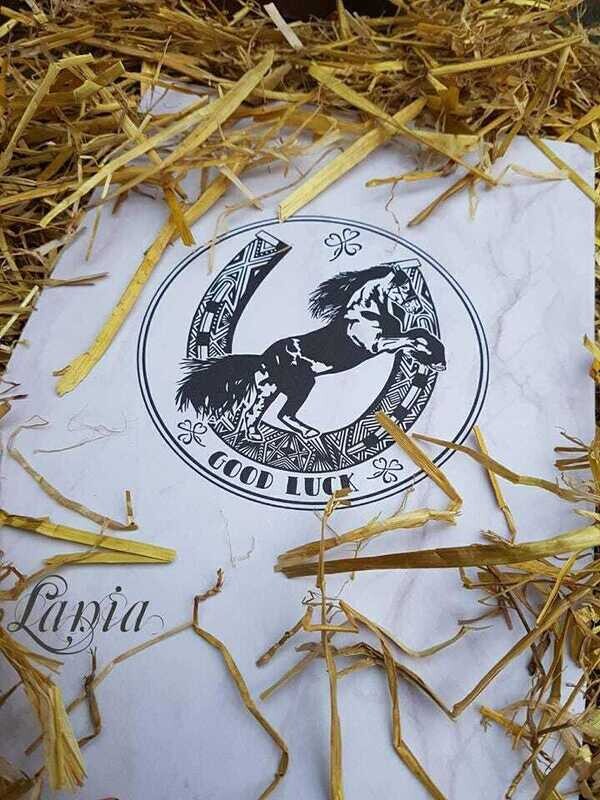 Design Serie Boho Hufeisen Pferd Traumfänger Glücksbringer Glück Mandala Kleeblatt Plotterdatei DXF SVG Fusselfreies