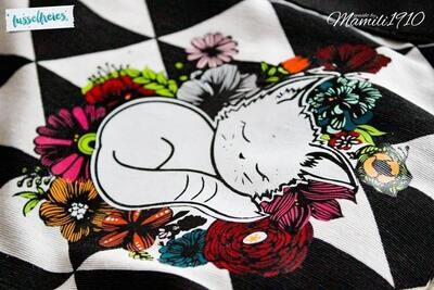 Spring Time + Kätzchen Plotterdatei Plottervorlage DXF SVG Fusselfreies Frühling Blumen Natur Katze Bouquet