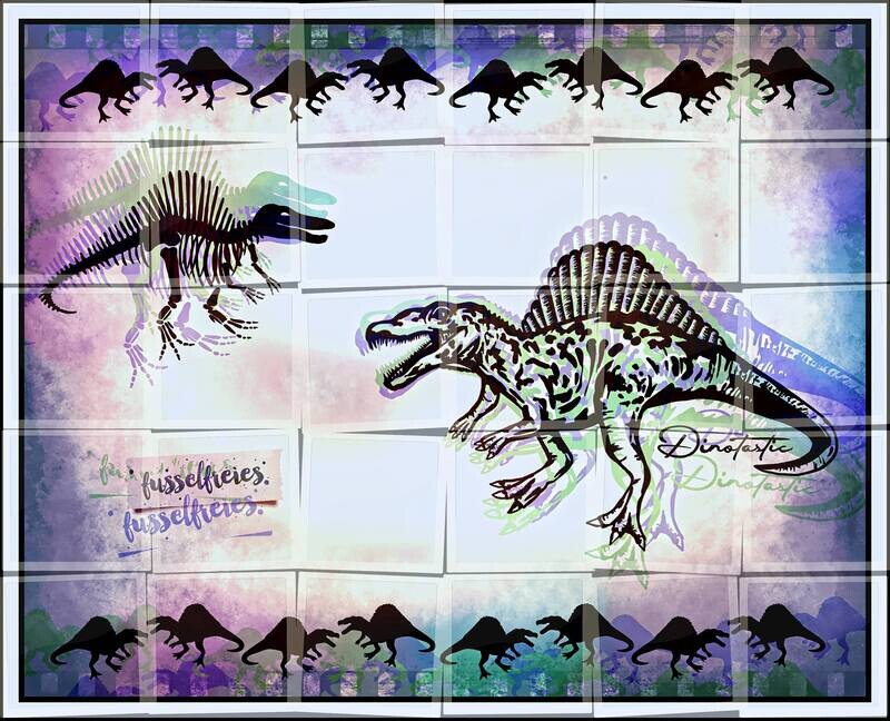 Spinosaurus Dino Dinosaurier Skelett - Plotterdatei DXF SVG von Fusselfreies (Adventskalender 2020)