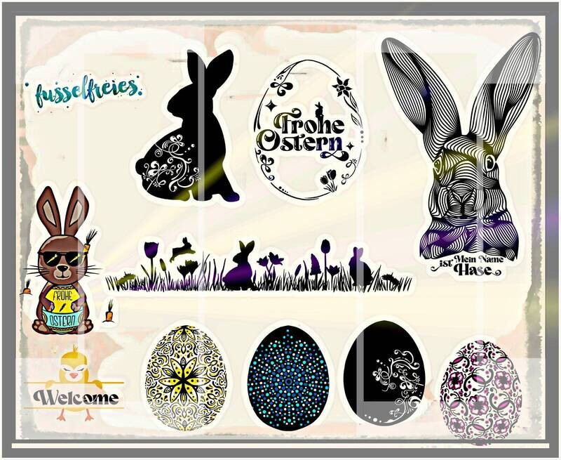 Oster Designs 2022 Design Ostern, Ostereier, Osterhase, Küken, Wiese