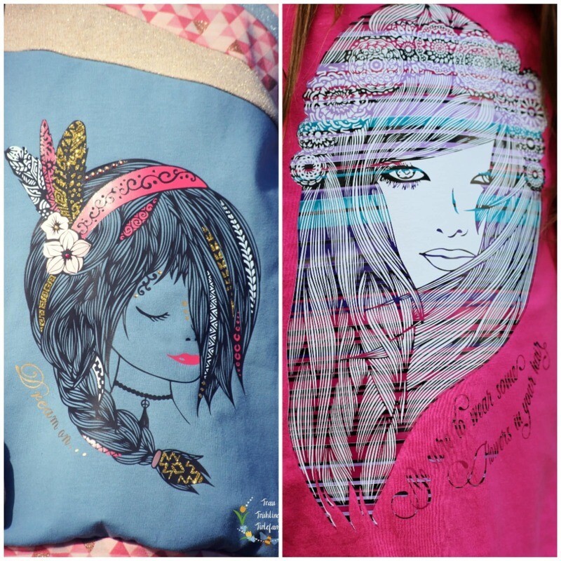 Li&#39;l Boho Girl + Mandala Girl Plotterdatei DXF SVG Kombi-Serie Fusselfreies